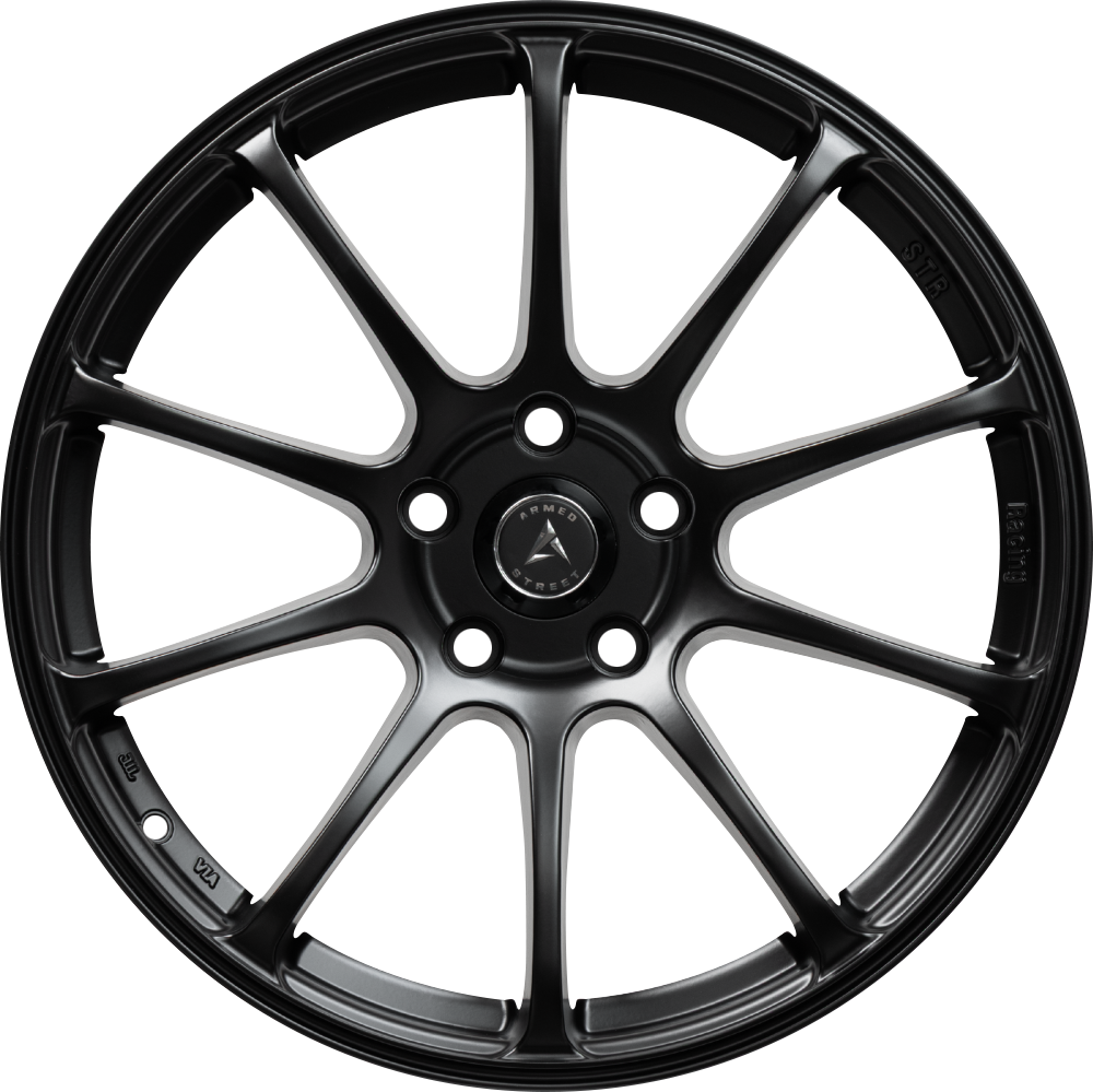 Armed Wheels Switchblade Matte Black 18x8.5 +30 Custom 74.1mm - Wheelwiz
