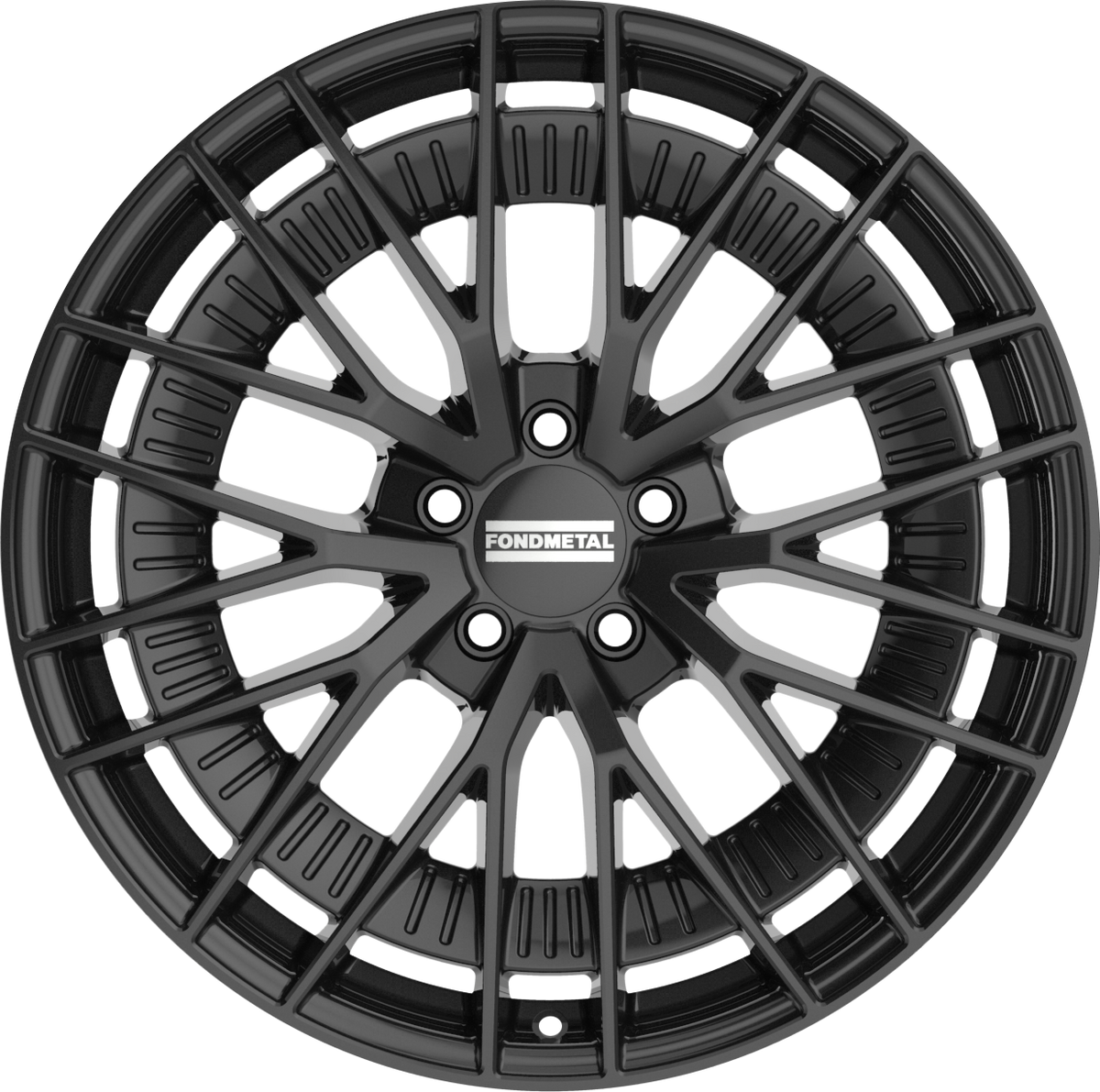 Fondmetal Kari Gloss Black 20x8.5 +34 5x112mm 66.5mm - Wheelwiz