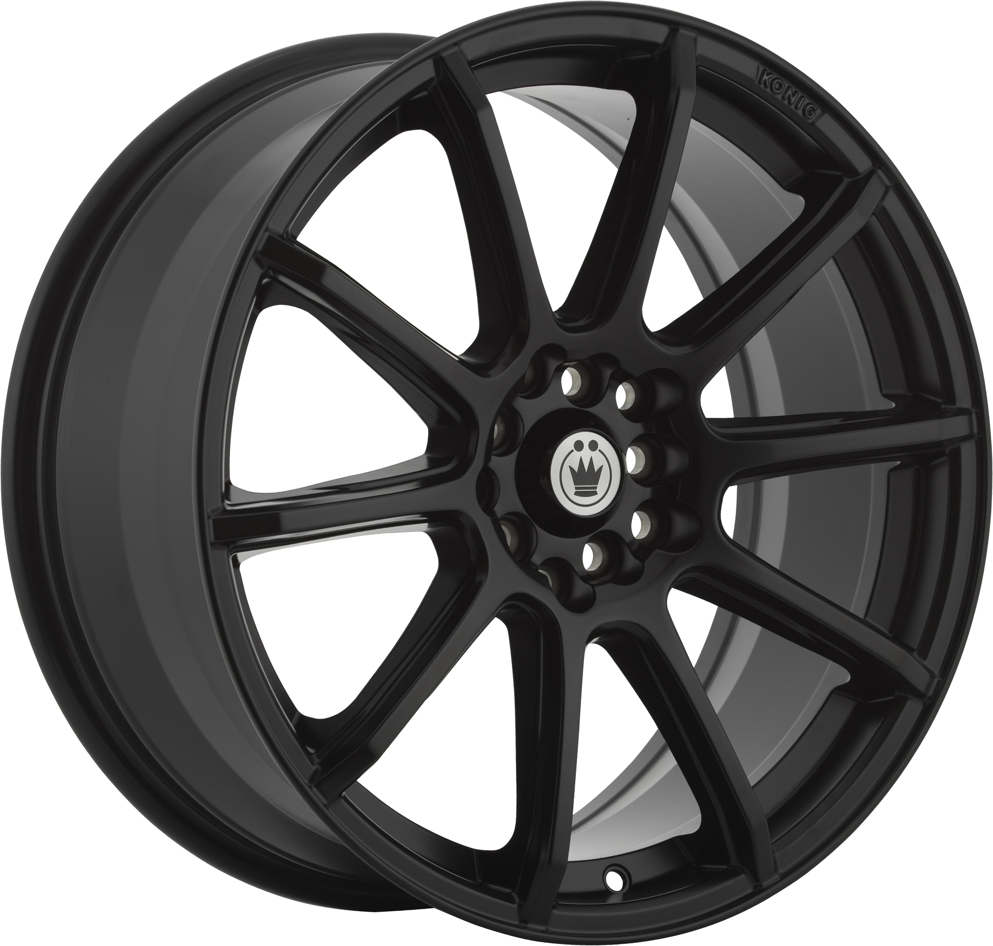 Konig Control Matte Black 18x8 +40 5x105|5x114.3mm 73.1mm - WheelWiz