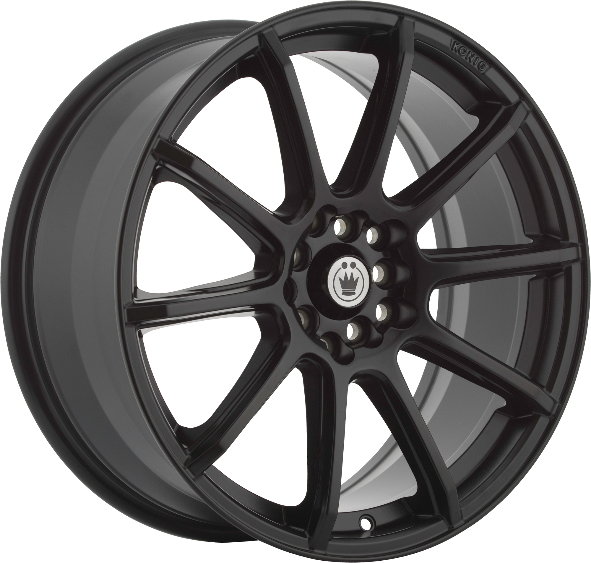 Konig Control Matte Black 16x7 +40 4x100|4x108mm 73.1mm - WheelWiz