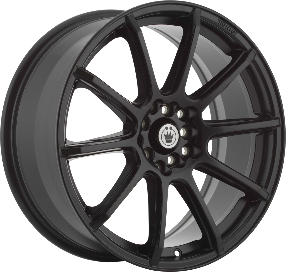 Konig Control Matte Black 17x7 +40 5x105|5x114.3mm 73.1mm - Wheelwiz