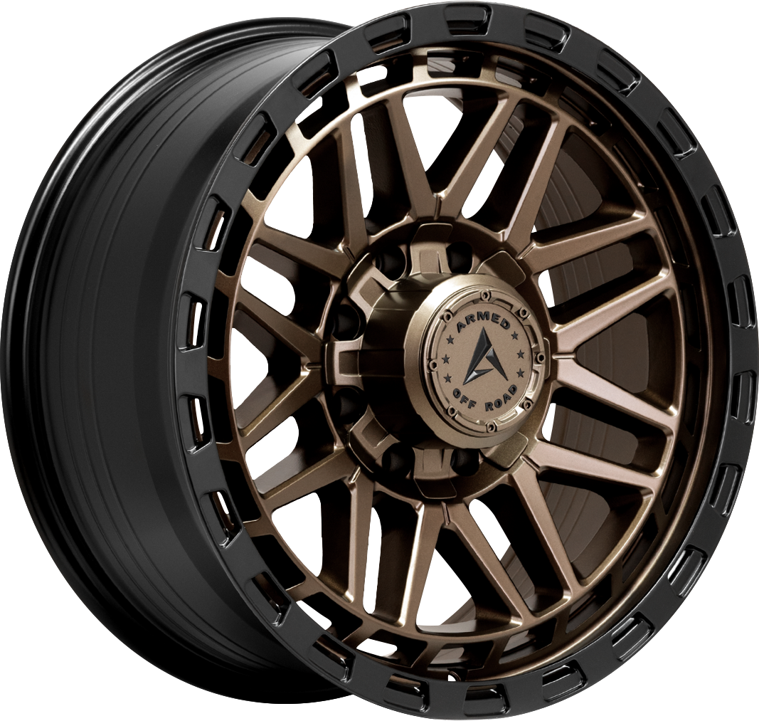 Armed Wheels Tank Matte Black + Bronze Face 17x9 0 8x165.1mm 125.1mm - Wheelwiz
