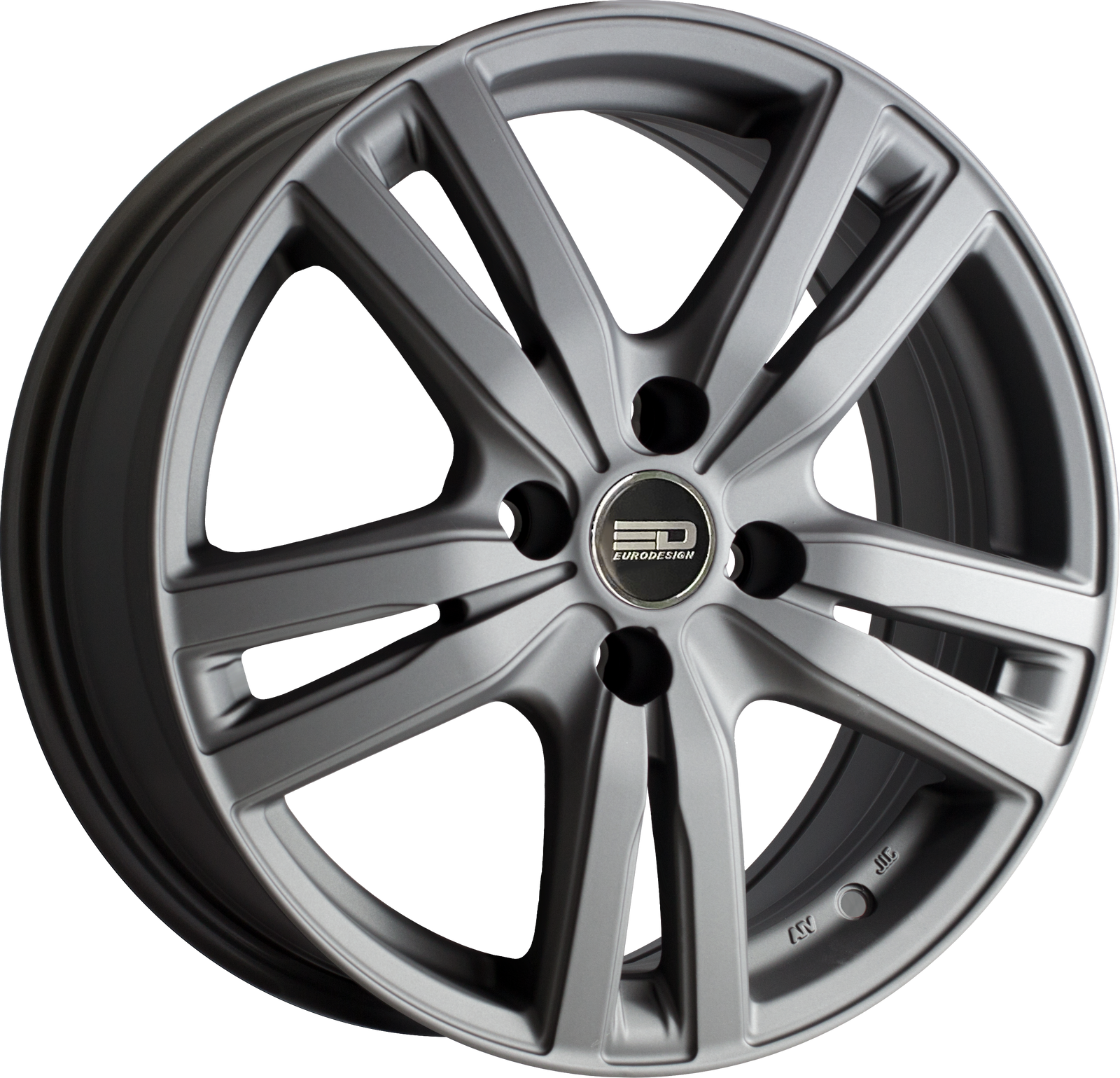 Euro Design Ottano - EFS Matte Gunmetal 15x6 +35 4x100|4x108|4x114.3|4x98mm 67.1mm - Wheelwiz