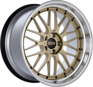 BBS LM 20x9 +20 5x120 PFS GOLD POLISHED - Wheelwiz