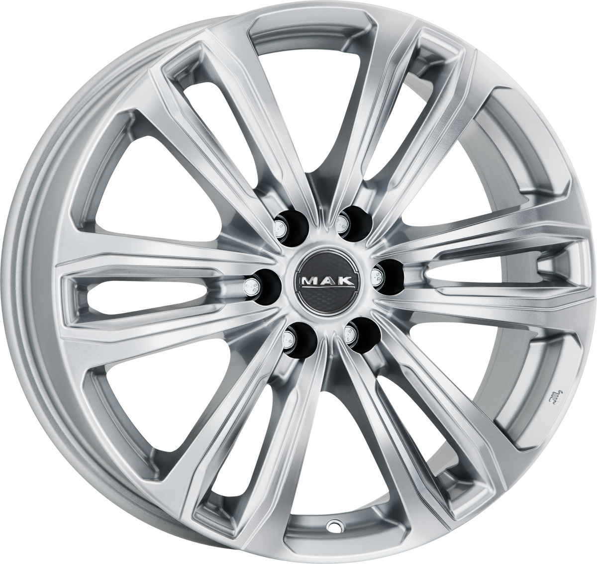 MAK Safari6 Silver 17x7.5 +50 6x130mm 84.1mm - Wheelwiz