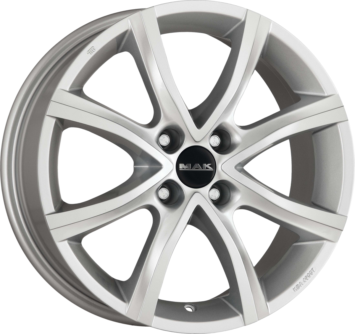 MAK ANTIBES 4 Silver 15x6.5 +25 4x108mm 65.1mm - Wheelwiz