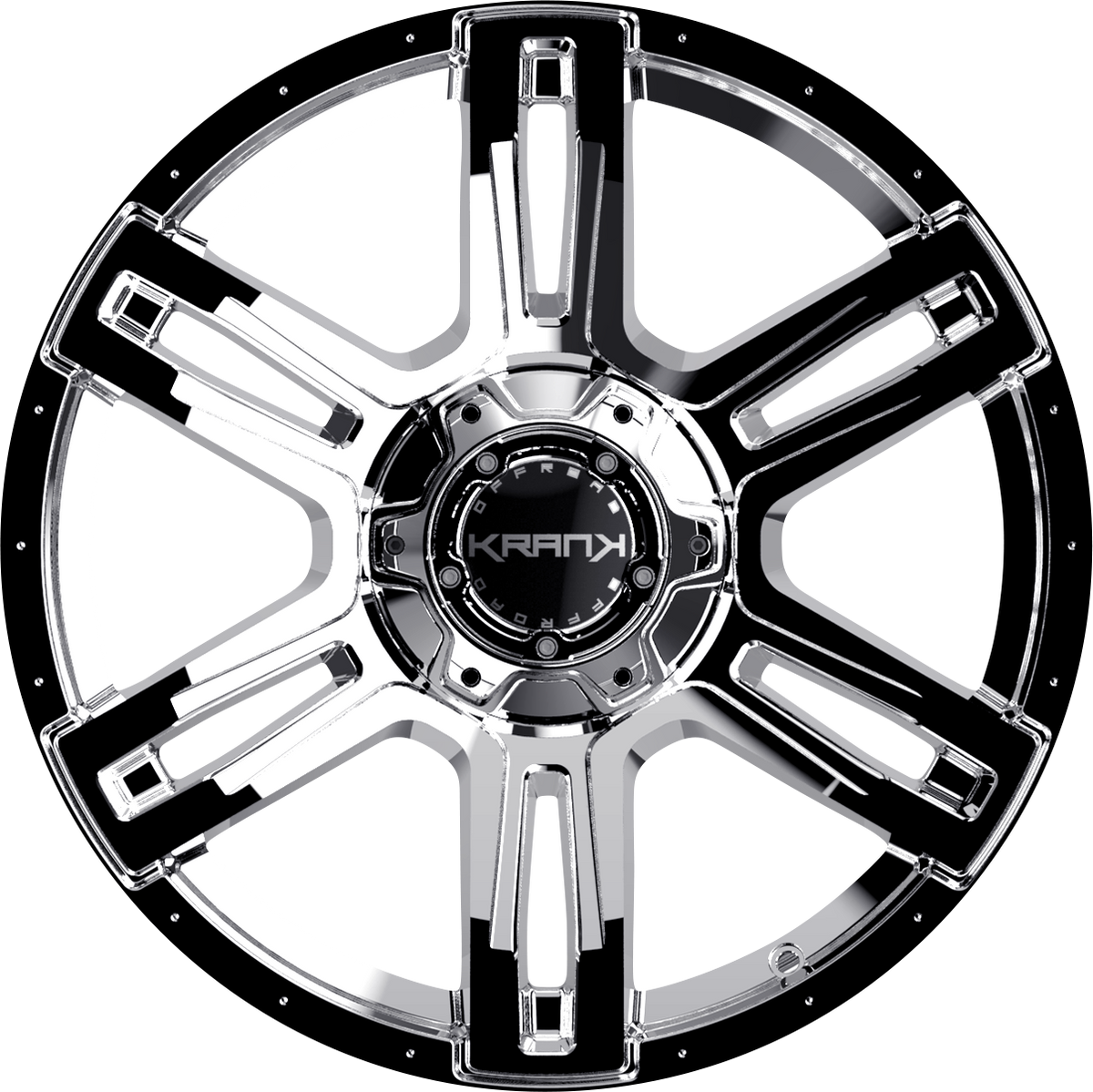 Krank Caliper Chrome 18x9 +18 6x135|6x139.7mm 108mm - Wheelwiz