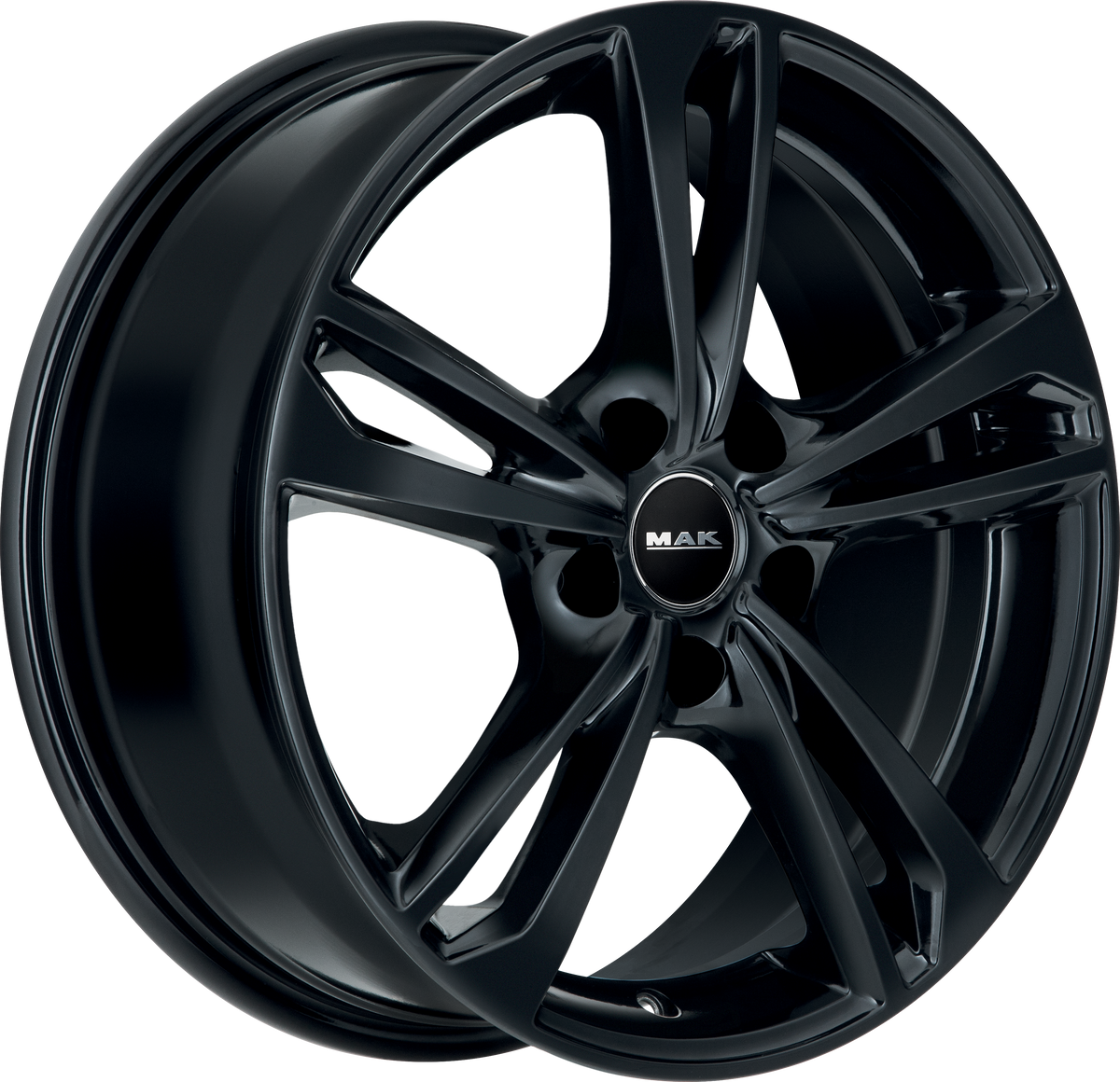 MAK Emblema Gloss Black 16x6.5 +32 4x100mm 72mm - Wheelwiz
