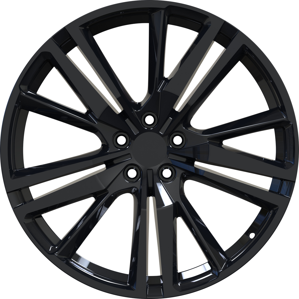 YKW Replica MF11 Gloss Black 20x8.5 +38 5x108mm 63.4mm - Wheelwiz