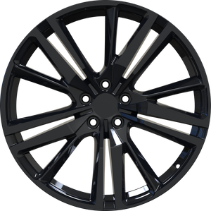 YKW Replica MF11 Gloss Black 20x8.5 +38 5x108mm 63.4mm - Wheelwiz