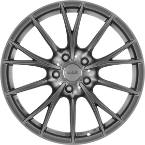MAK Fabrik Matte Titanium 17x7.5 +30 5x112mm 66.6mm - Wheelwiz