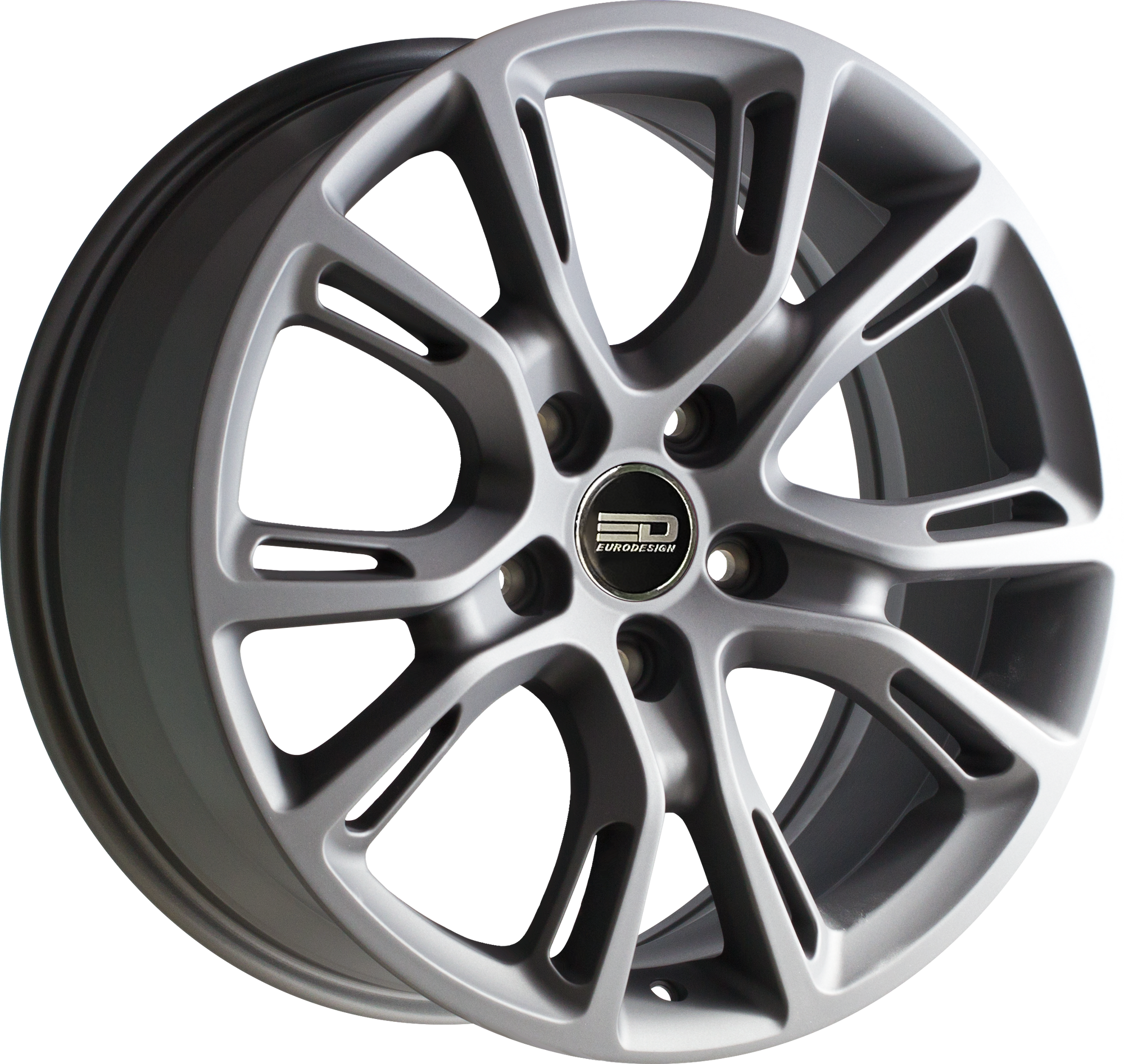 Euro Design SRT Matte Gunmetal 18x8 +40 5x108mm 67.1mm - WheelWiz