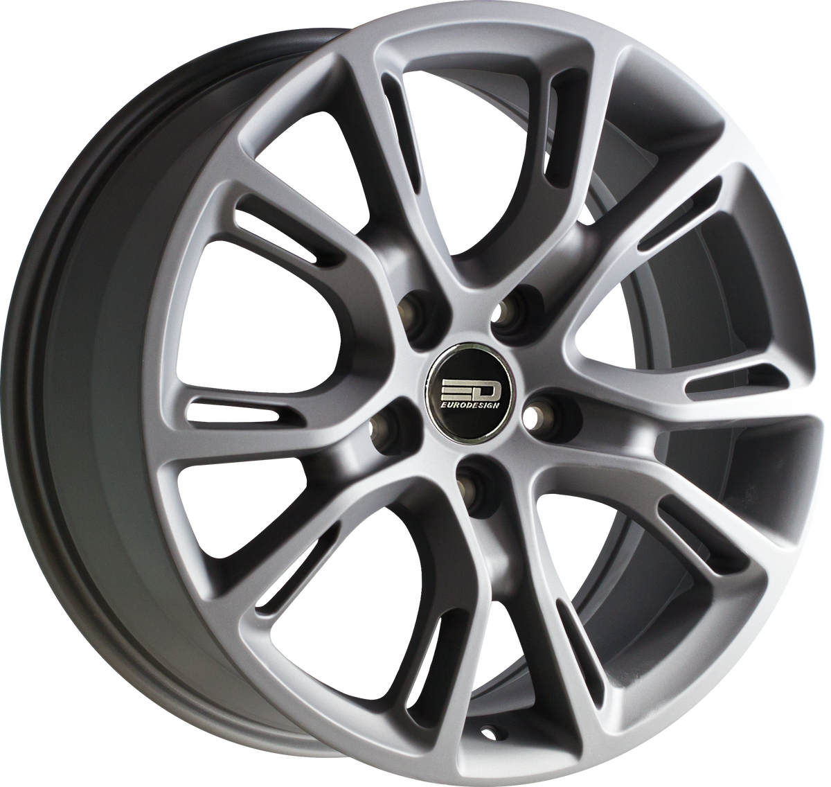 Euro Design SRT - EFS Matte Gunmetal 18x8 +35 5x100|5x105|5x110|5x112|5x115|5x118|5x108|5x114.3|5x98mm 72.6mm - Wheelwiz