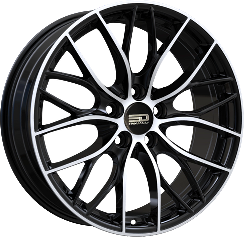 Euro Design Camillo Gloss Black Machined 19x8.5 +35 5x112mm 66.7mm - Wheelwiz