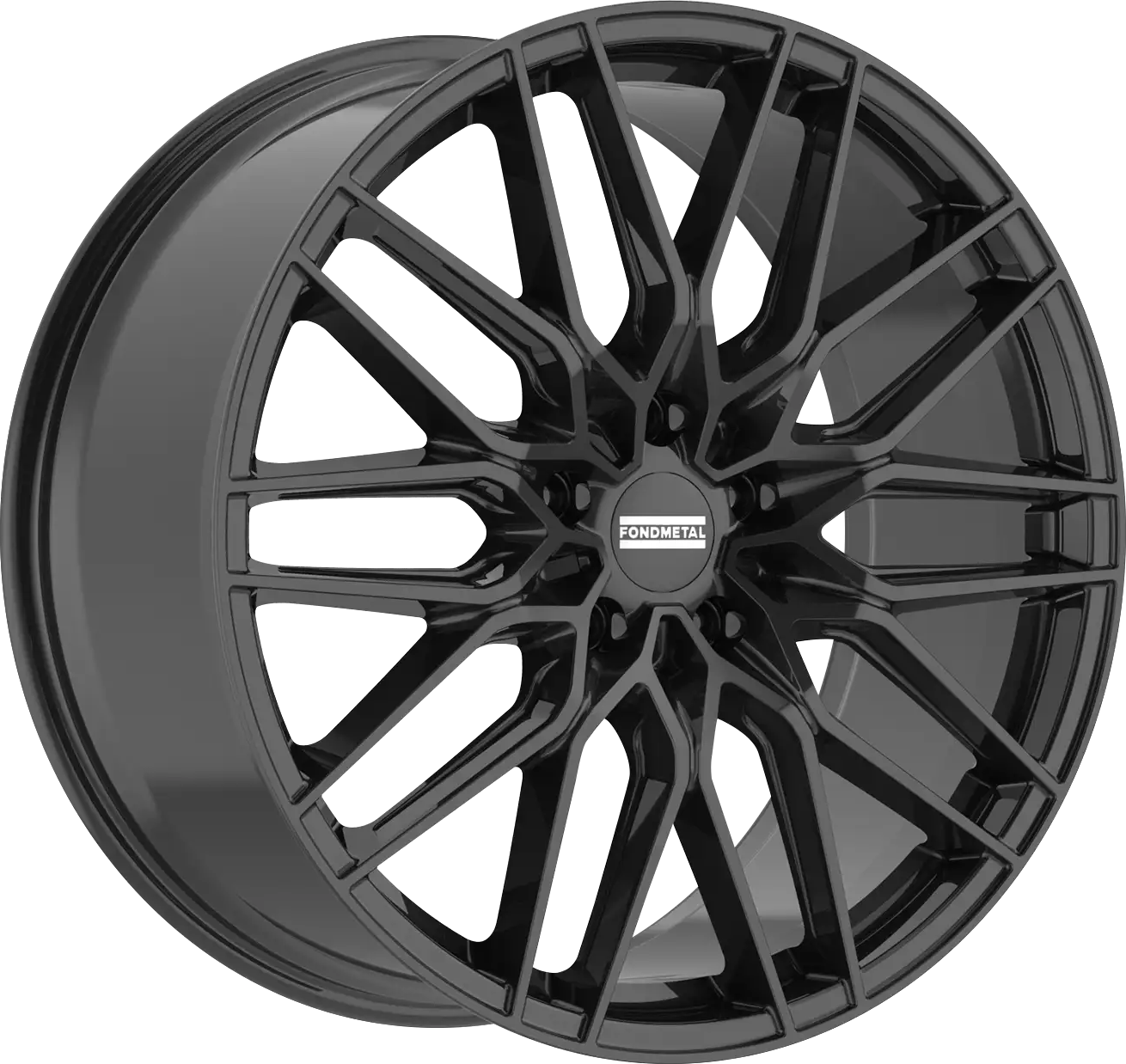 Fondmetal Cratos Gloss Black 22x10 +36 5x130mm 84.1mm - Wheelwiz