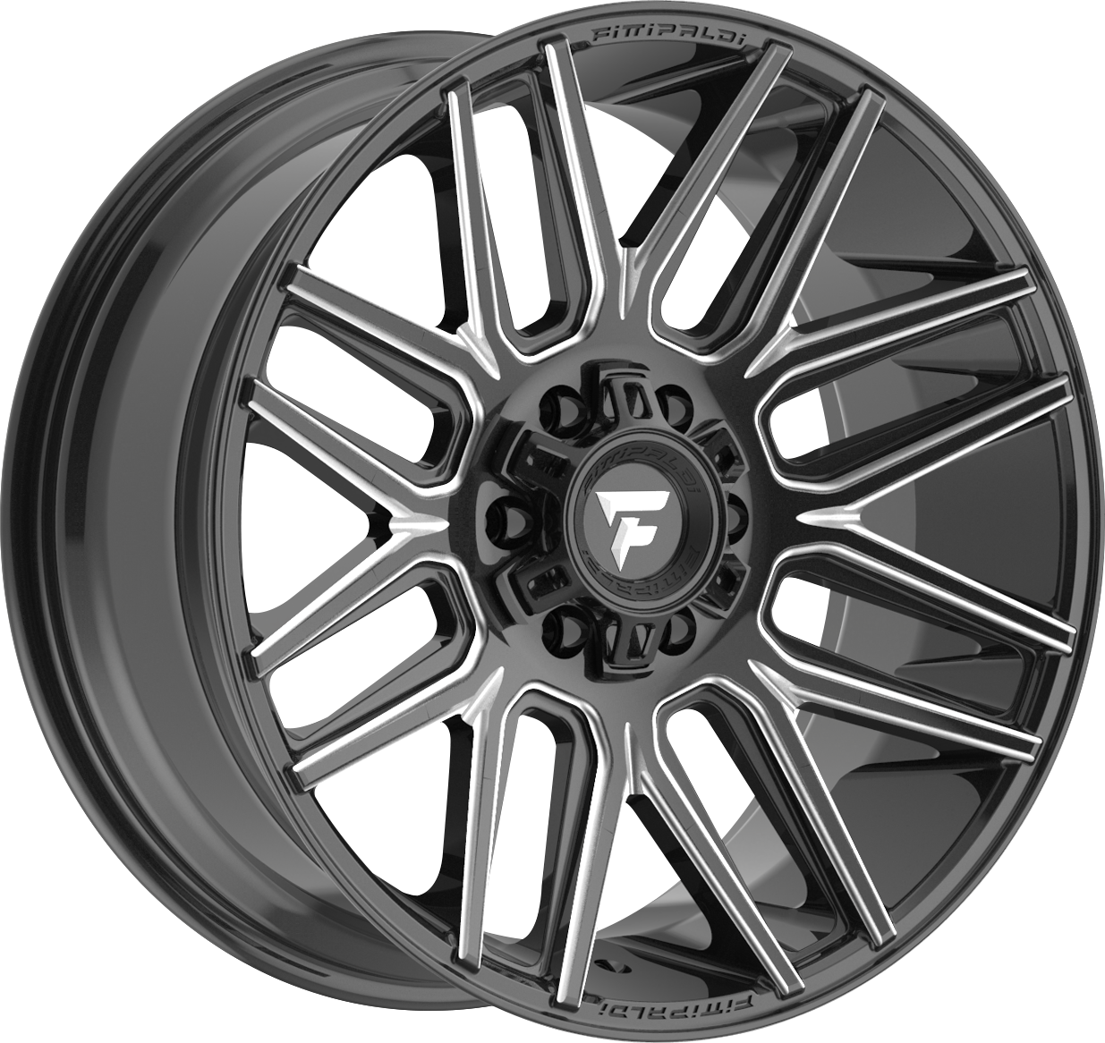 Fittipaldi FA14BM Gloss Black Milled 22x10 -19 6x135|6x139.7mm 106.2mm