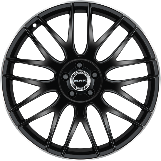 MAK ARROW Gloss Black 21x9 +45 5x112mm 66.6mm - Wheelwiz