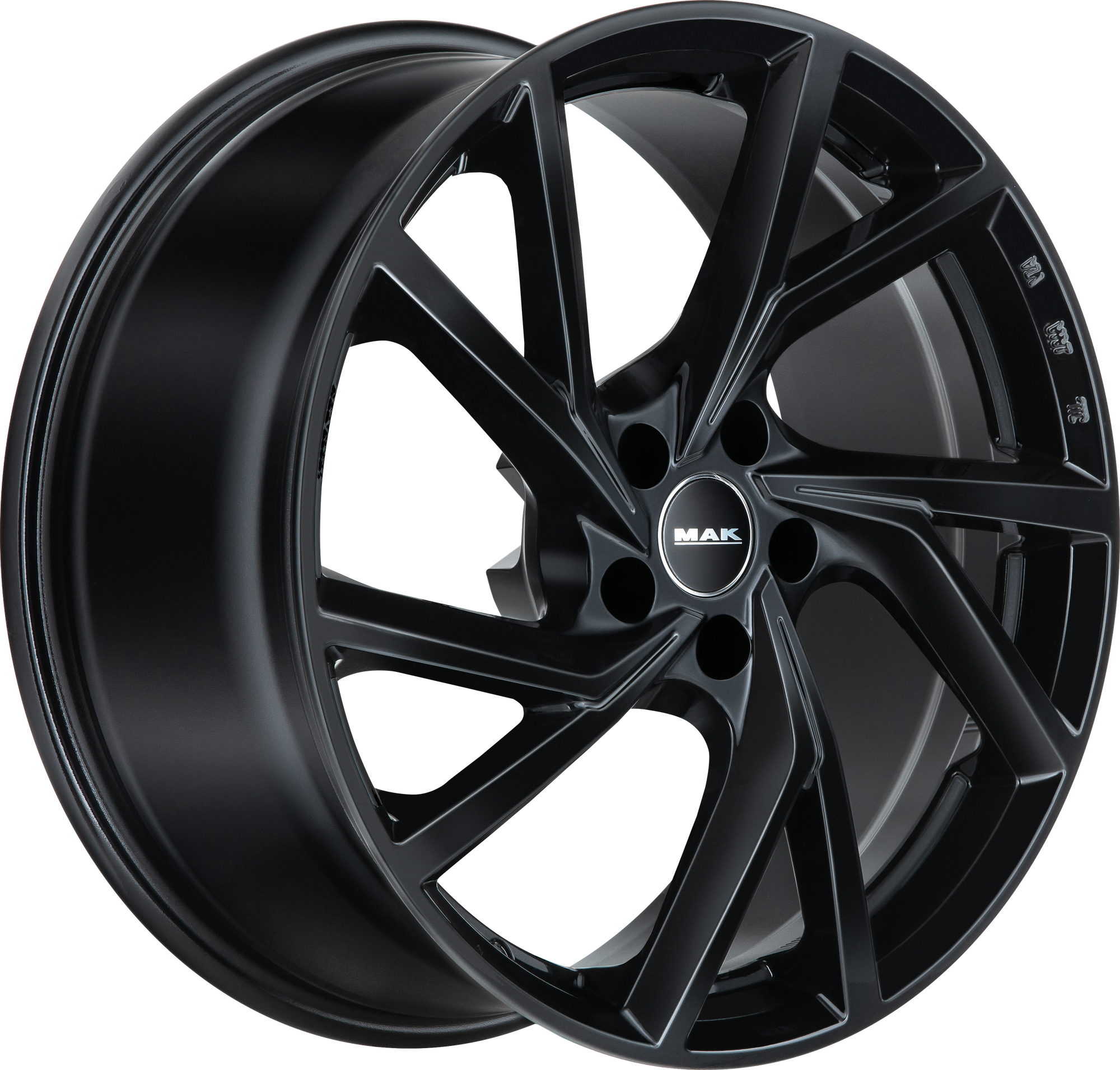 MAK Kassel Gloss Black 17x7.5 +30 5x112mm 66.45mm