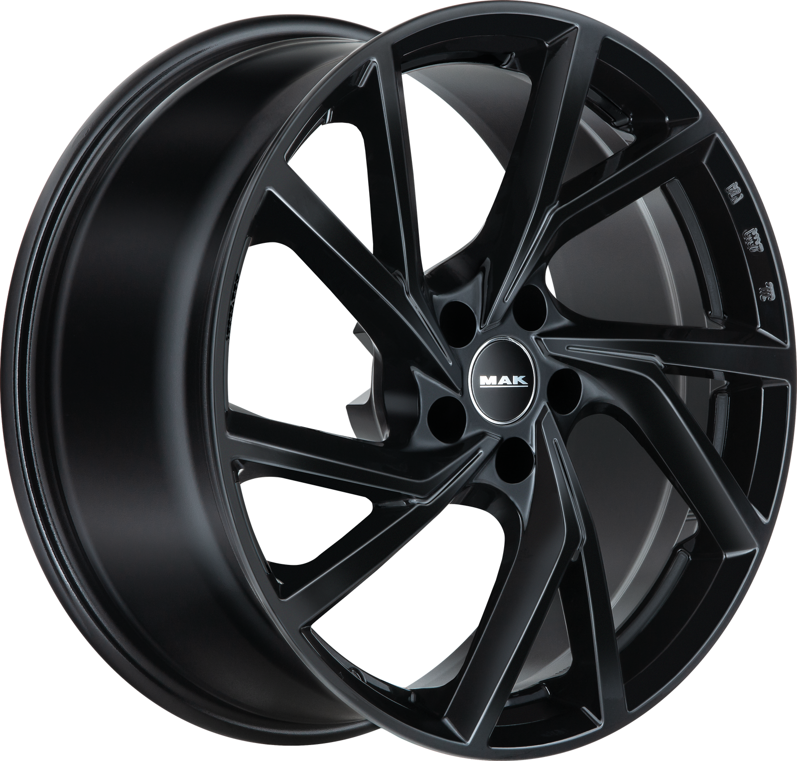 MAK Kassel Gloss Black 20x8 +35 5x114.3mm 76mm - Wheelwiz