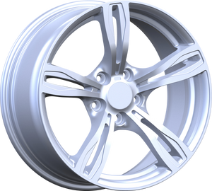 YKW Replica MF3 Silver 17x8 +35 5x120mm 72.6mm - Wheelwiz