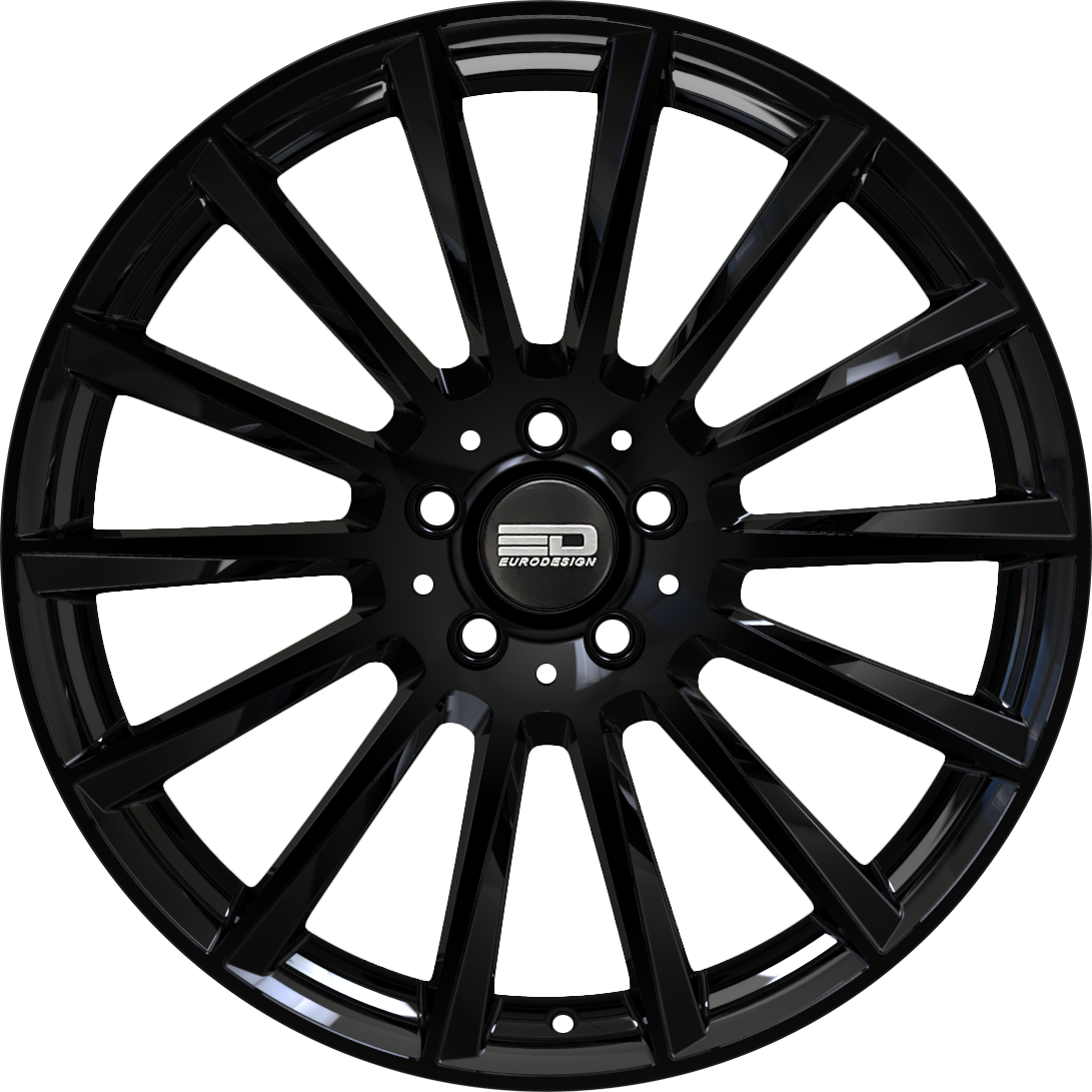 Euro Design Sacco - EFS Gloss Black 19x8 +35 5x100|5x105|5x110|5x112|5x115|5x118|5x108|5x114.3|5x98mm 72.6mm - Wheelwiz