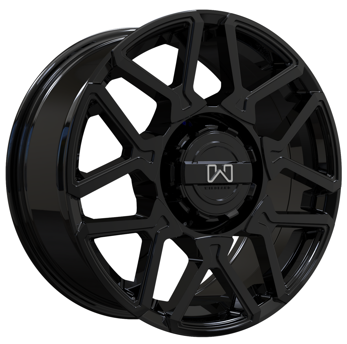 Wildland Cyclone Gloss Black 17x8 +35 5x110|5x115mm 70.3mm - Wheelwiz