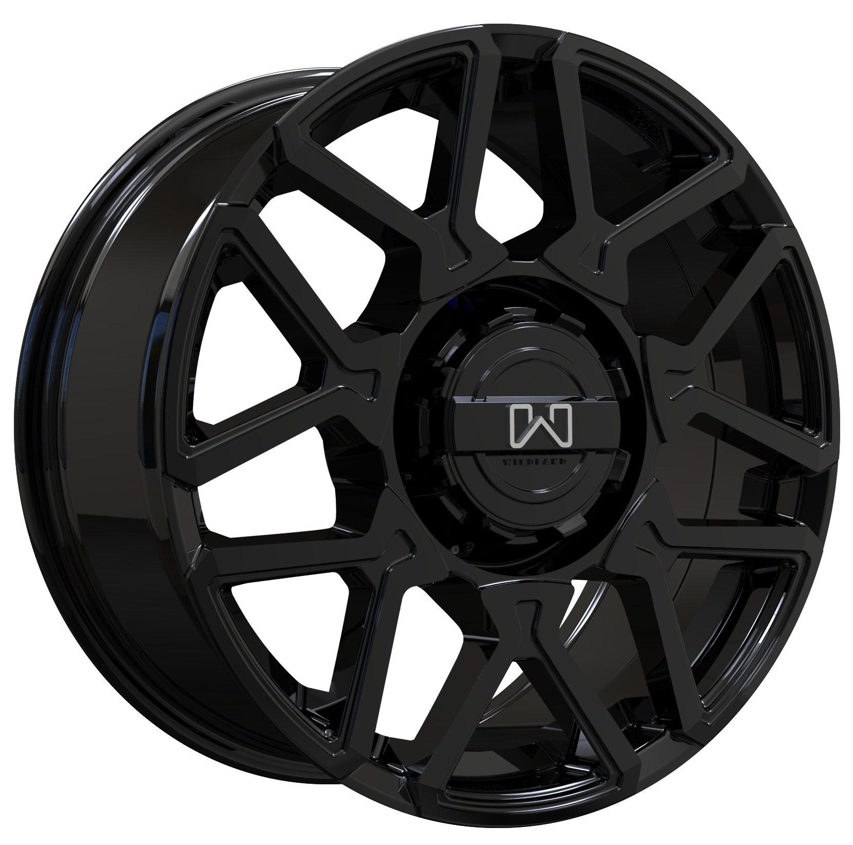 Wildland Cyclone Gloss Black 17x8 +35 5x127mm 71.56mm