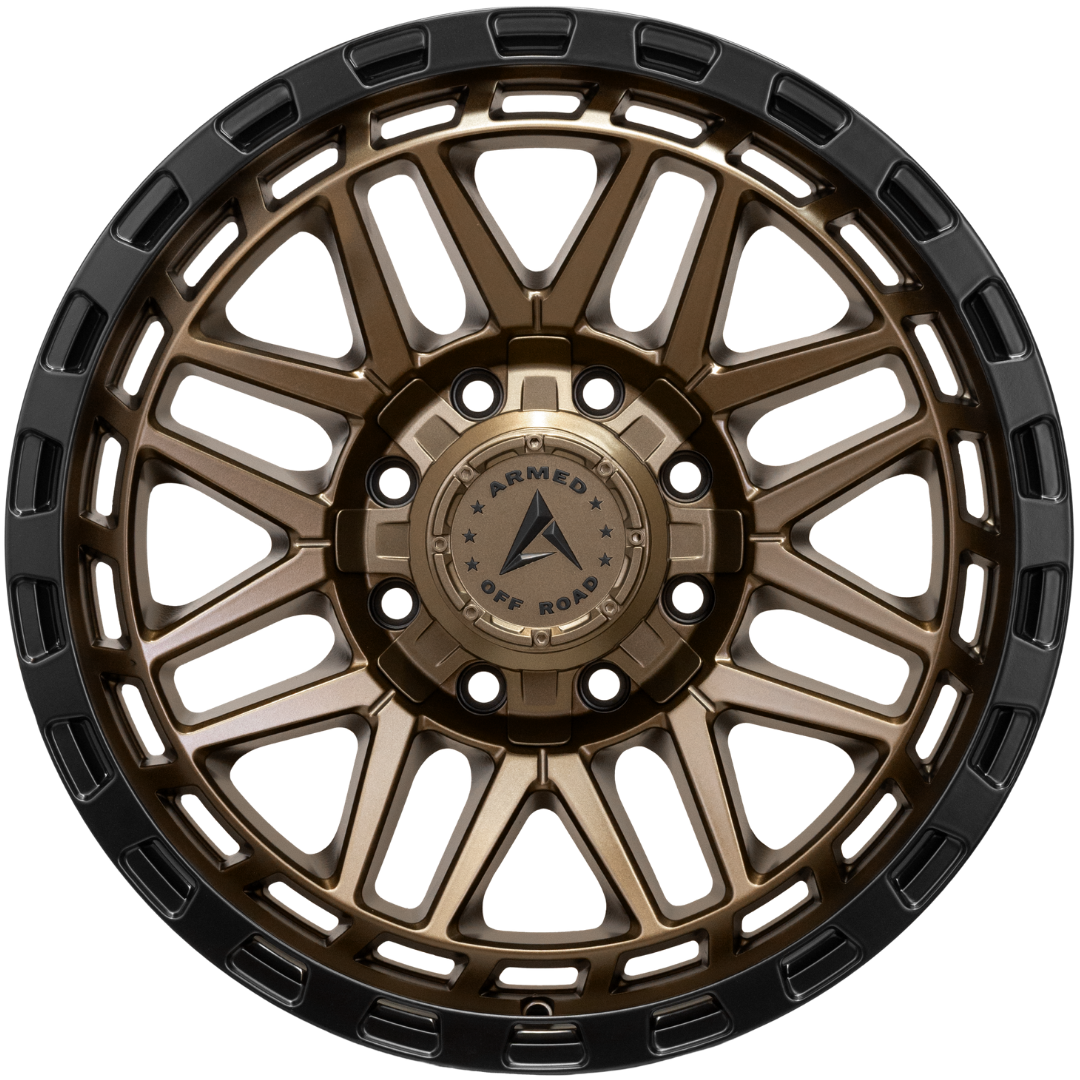 Armed Wheels Tank Matte Black + Bronze Face 20x9 0 8x165.1mm 125.1mm - Wheelwiz