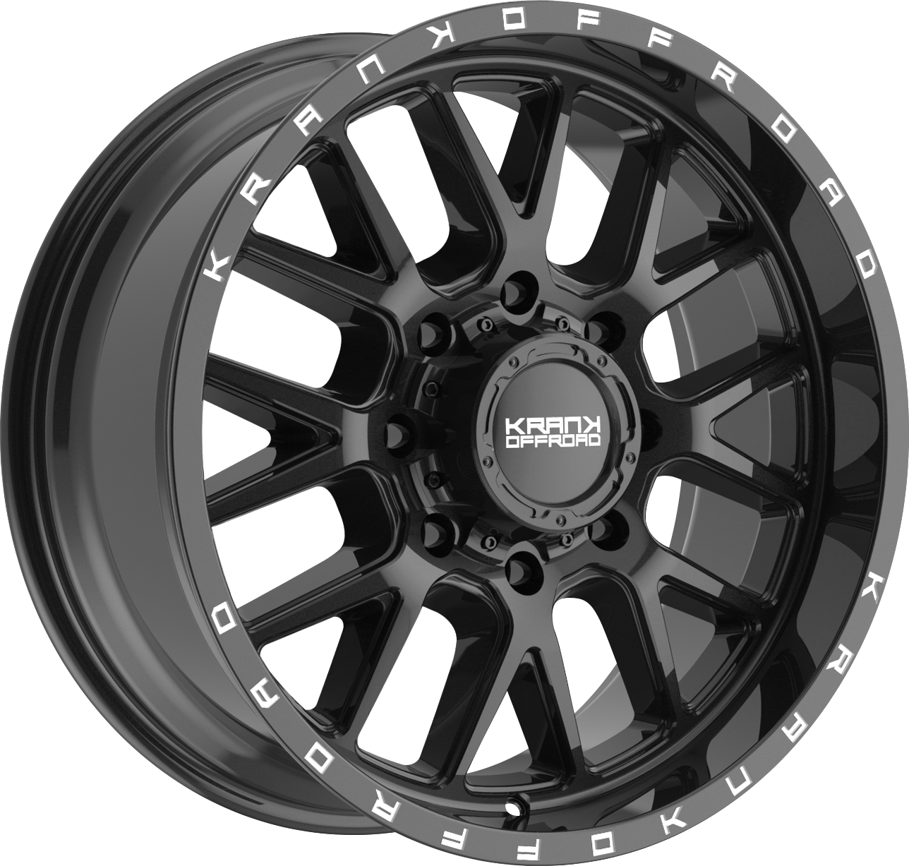 Krank Fuse Gloss Black 22x10 -18 8x165.1mm 125.1mm - Wheelwiz