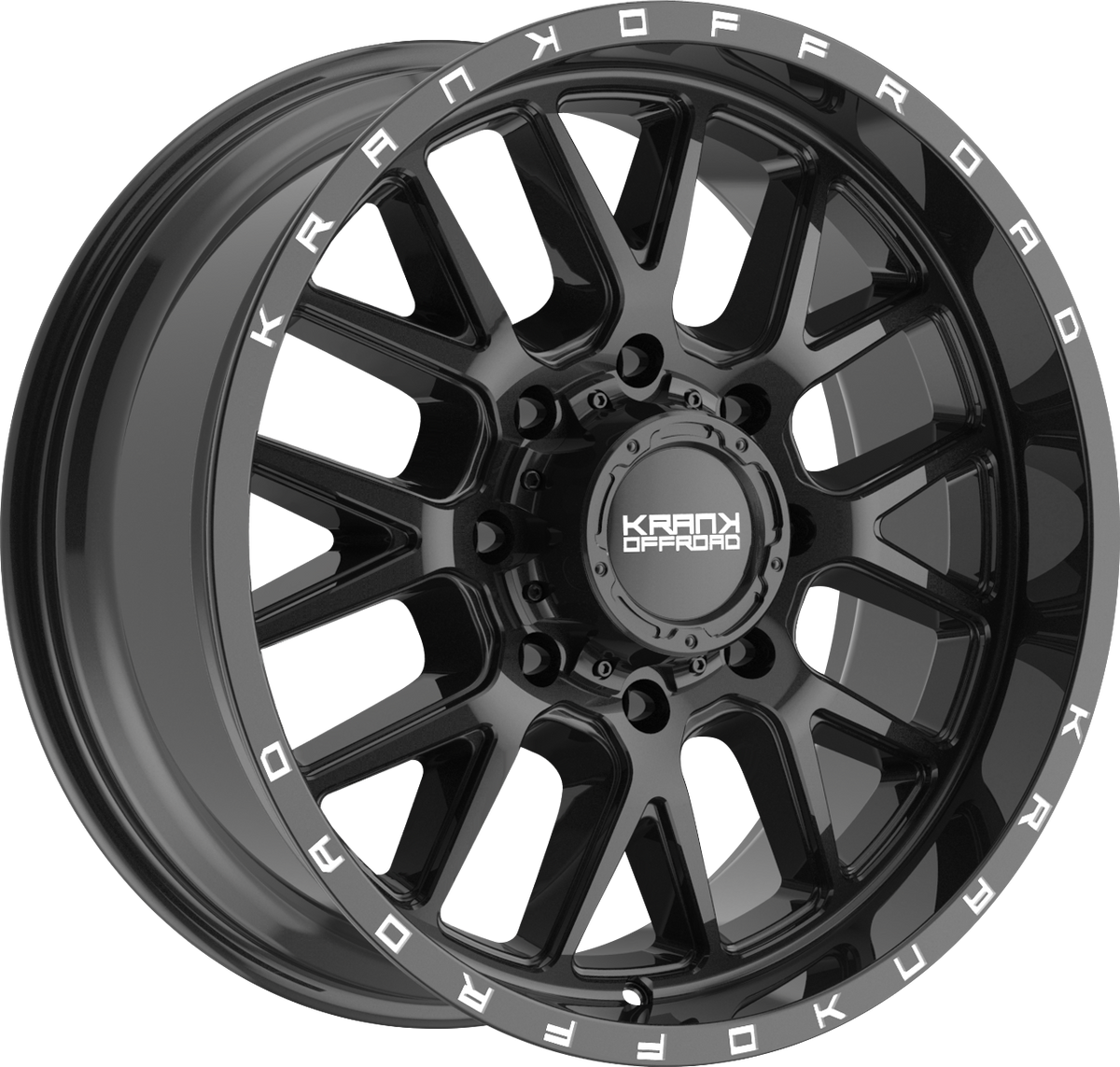 Krank Fuse Gloss Black 22x10 -18 8x165.1mm 125.1mm - Wheelwiz