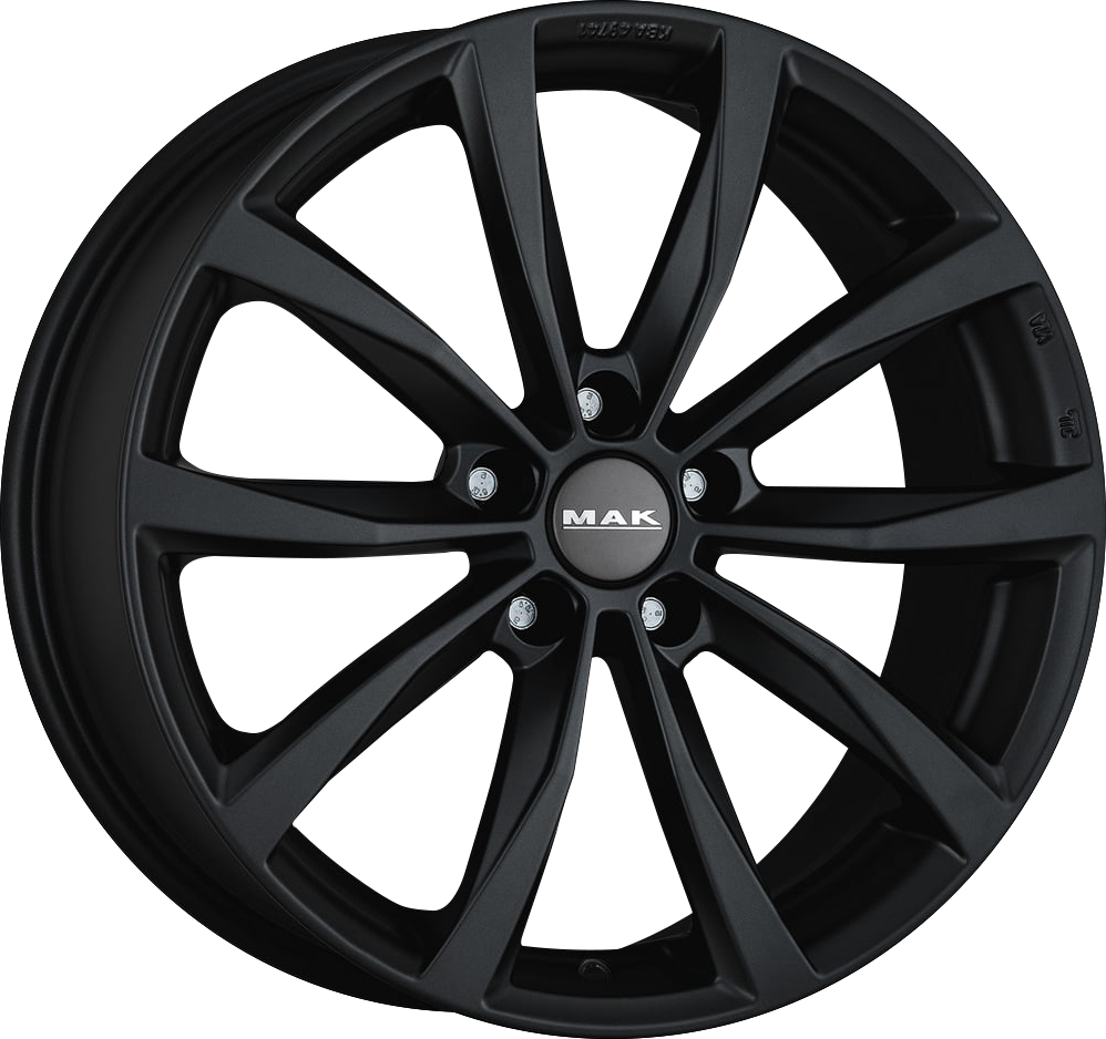 MAK WOLF Matte Black 19x8 +51 5x114.3mm 67.1mm - Wheelwiz