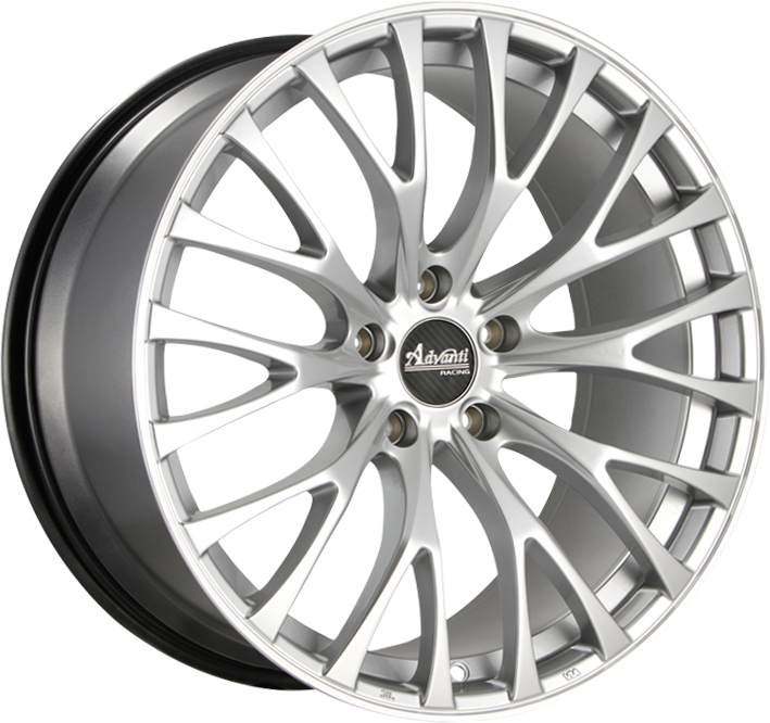 Advanti Fastoso Silver w/ Machined Undercut 19x9.5 +35 5x112mm 66.56mm - Wheelwiz