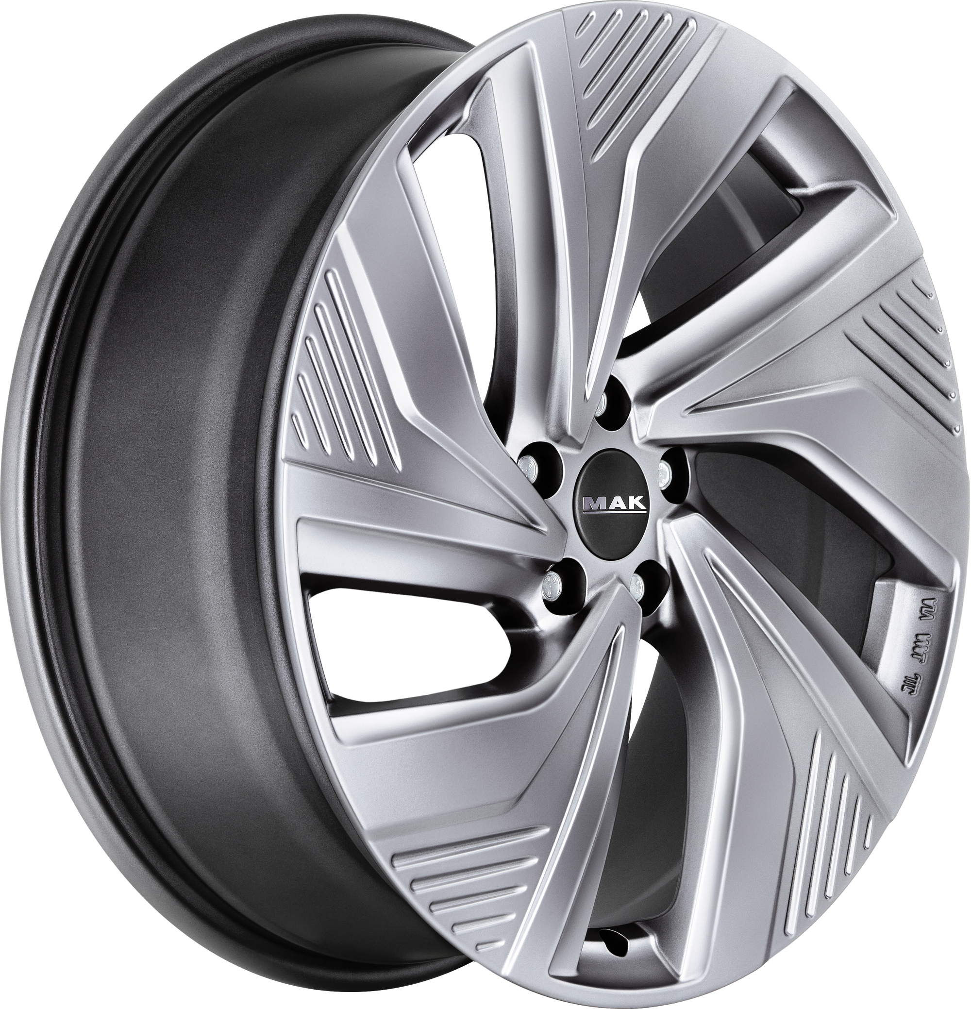 MAK Electra Matte Titanium 19x7 +47.5 5x108mm 63.4mm