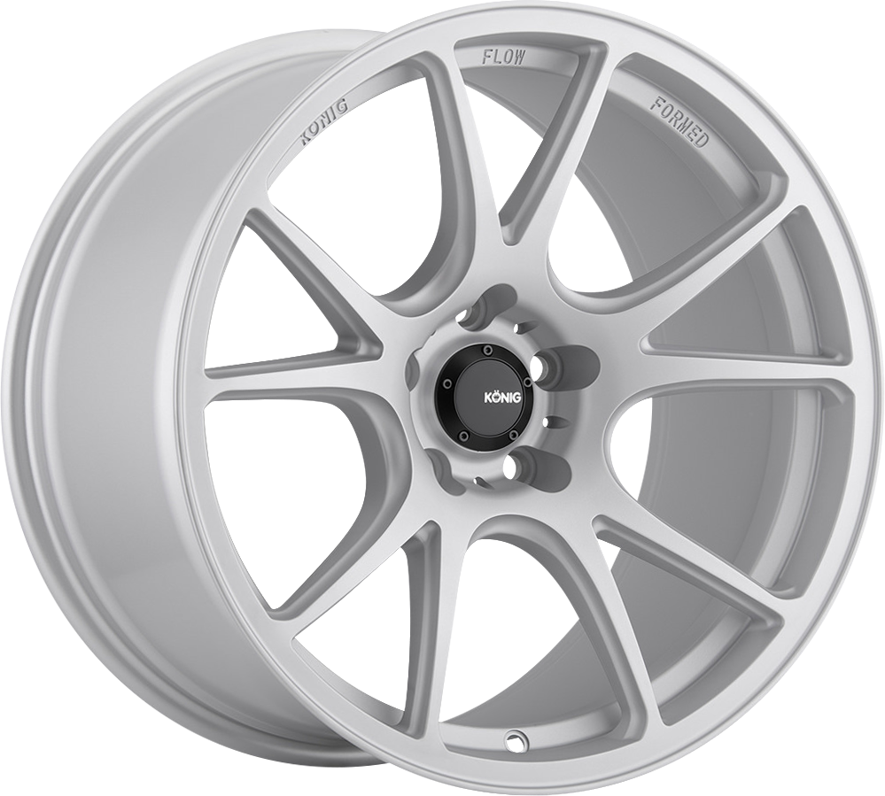 Konig Freeform Matte Silver 18x8.5 +43 5x112mm 66.6mm - Wheelwiz