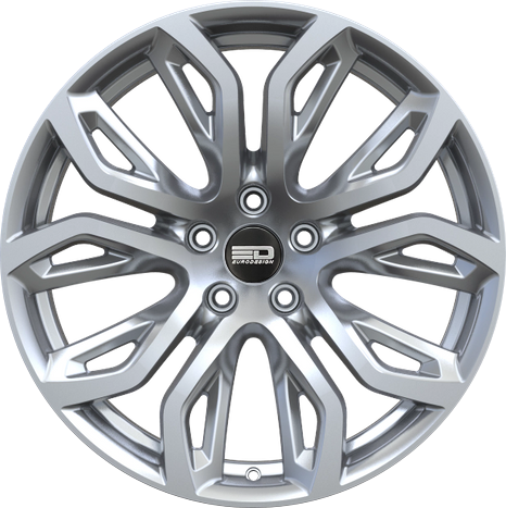 Euro Design Tillman Hyper Silver 20x10 +40 5x120mm 74.1mm - WheelWiz