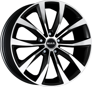 MAK Wolf Black Mirror 19x7.5 +50 5x112mm 57.1mm - Wheelwiz