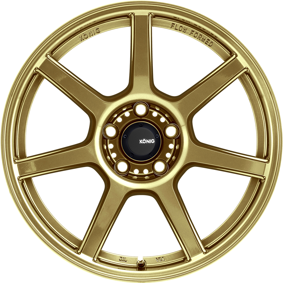 Konig Ultraform Gold 18x10.5 +25 5x114.3mm 73.1mm - Wheelwiz