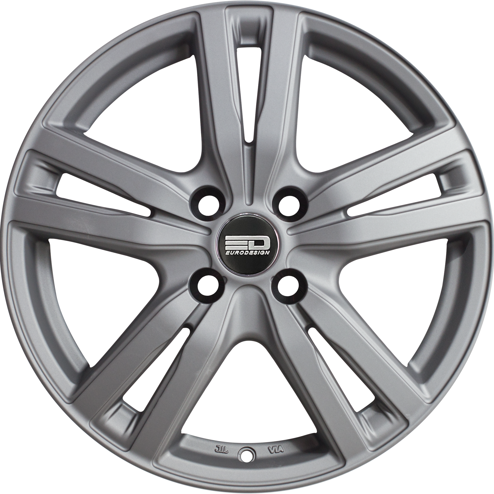 Euro Design Ottano - EFS Matte Gunmetal 15x6 +35 5x100|5x105|5x110|5x112|5x115|5x118|5x108|5x114.3|5x98mm 72.6mm - WheelWiz