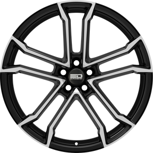 Euro Design Monaco Gloss Black Polished 17x7.5 +35 5x112mm 66.5mm