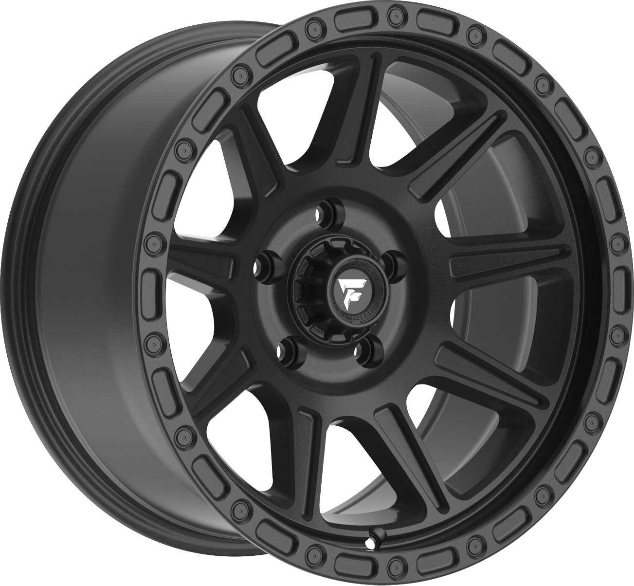 Fittipaldi FT104 Satin Black 17x9 -12 5x127mm 71.5mm - Wheelwiz