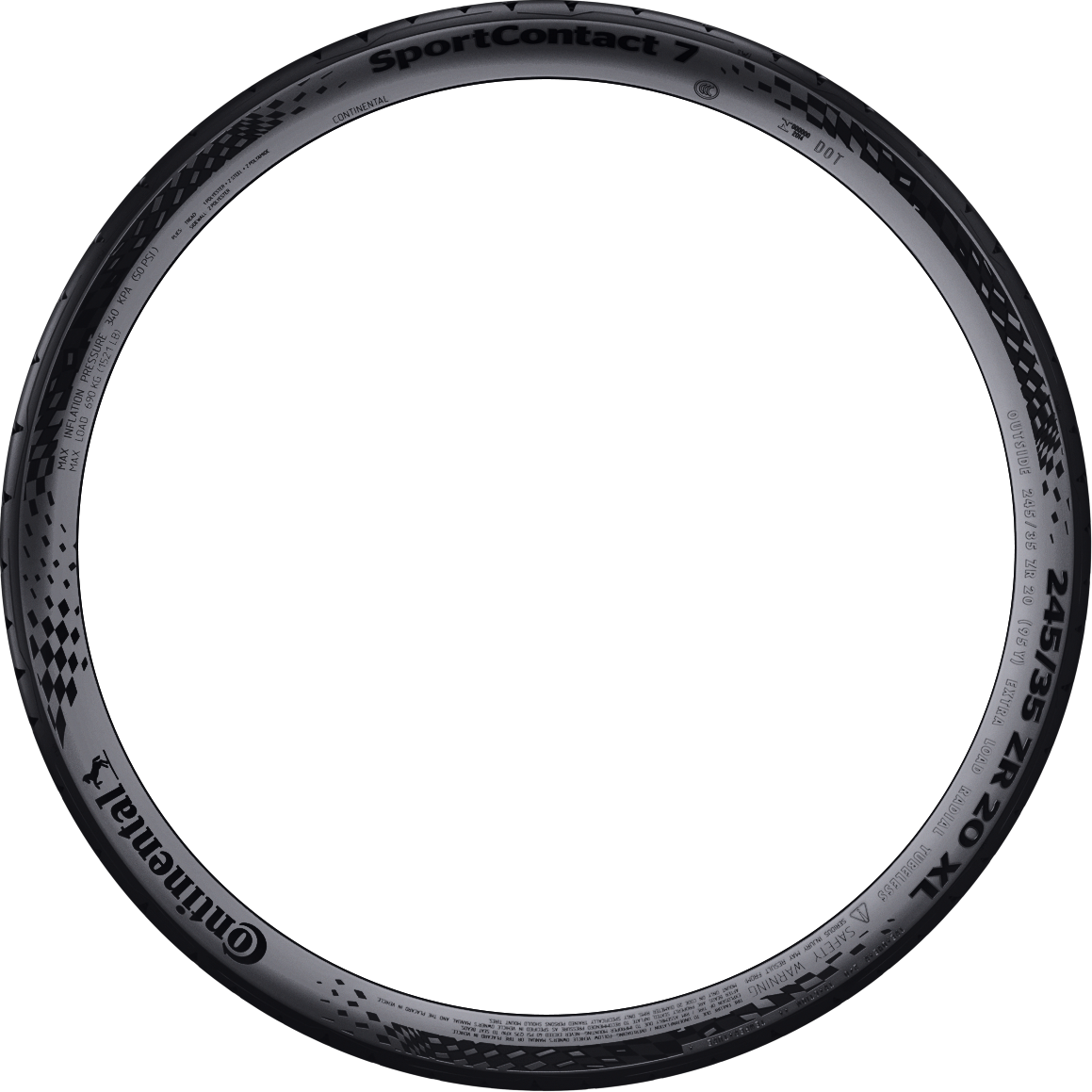Continental ContiSportContact 7 265/40ZR21 101Y (MGT) - Wheelwiz