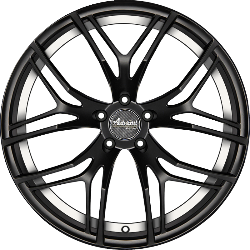 Advanti Bello Matte Black w/ Undercut 20x10 +45 5x114.3mm 73.1mm - Wheelwiz