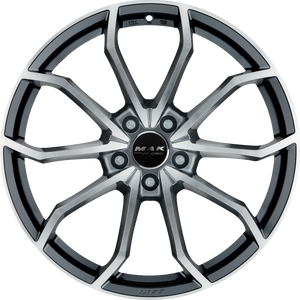 MAK Lowe-FF Gunmetal w/ Mirror Face 18x8 +39 5x112mm 66.45mm