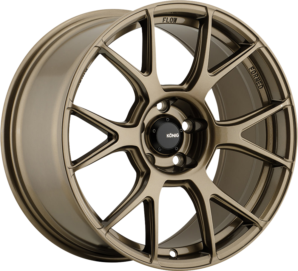 Konig Ampliform Gloss Bronze 17x8 +40 5x100mm 73.1mm - Wheelwiz