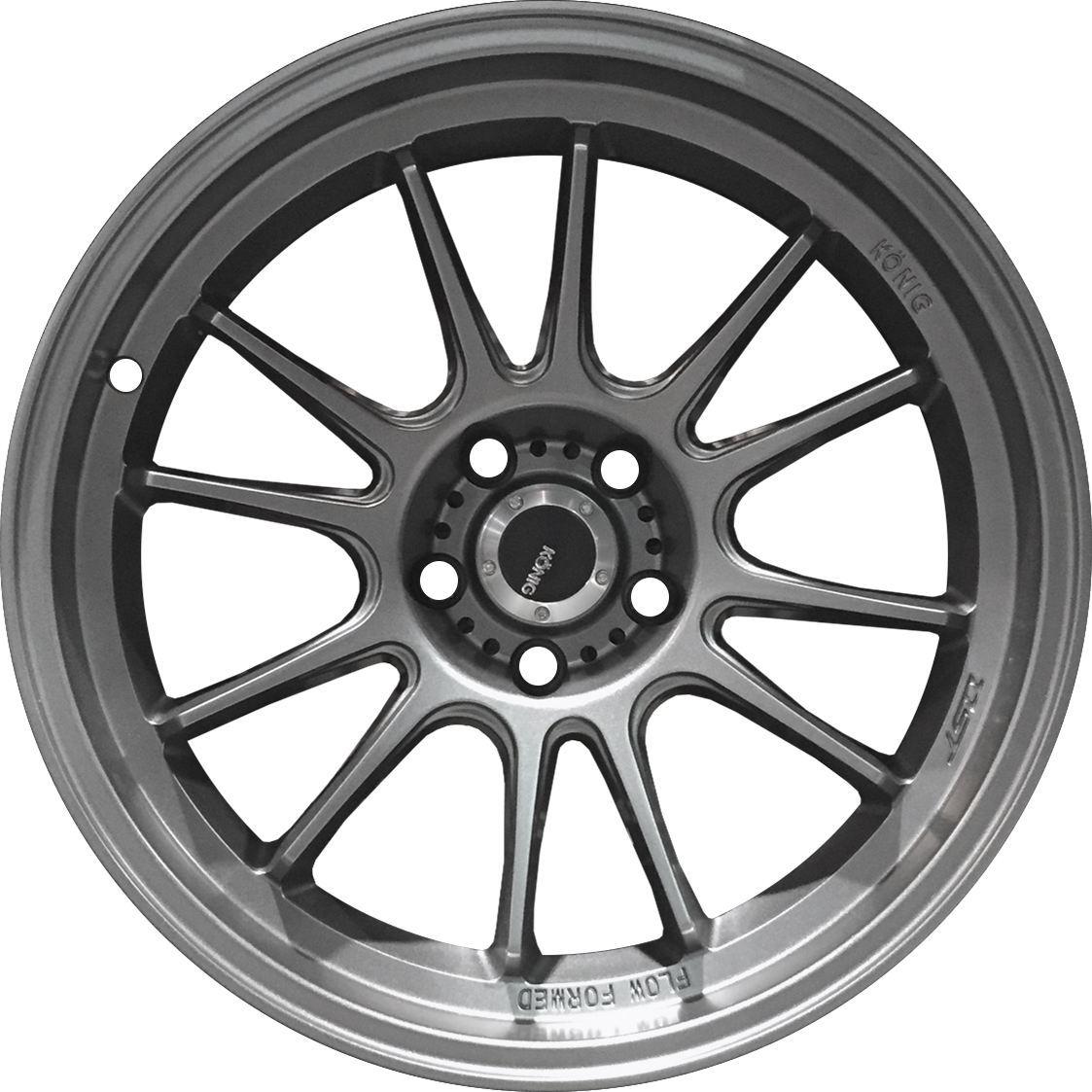 Konig Hypergram Matte Grey 18x10.5 +25 5x120mm 73.1mm - Wheelwiz