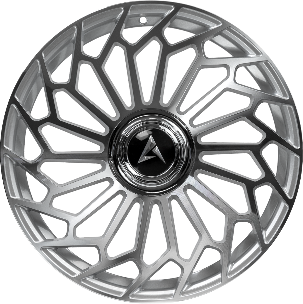 Armed Wheels Cartel Silver Machined 20x10.5 +40 5x127mm 74.1mm