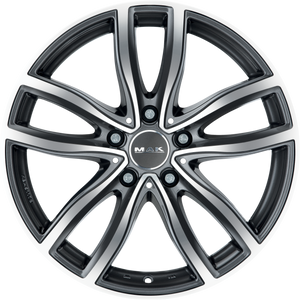 MAK Fahr Gunmetal w/ Mirror Face 19x9.5 +39 5x112mm 66.6mm