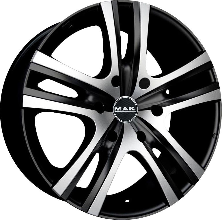 MAK ARIA 6 Black w/ Mirrored Face 16x6.5 +62 6x130mm 84.1mm - Wheelwiz
