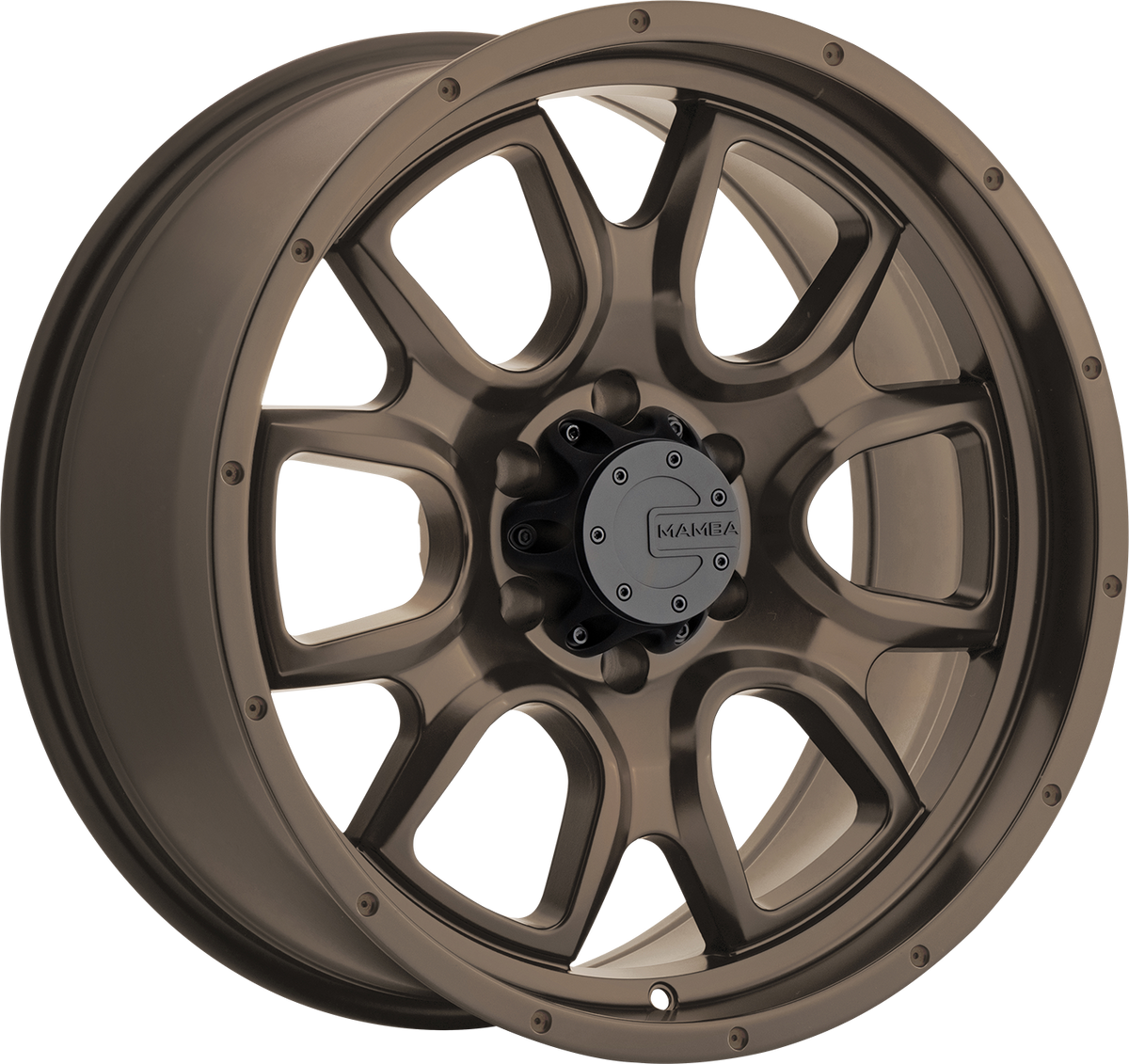 Mamba M19 Bronze w/ Drilled Holes 17x9 -12 6x139.7mm 106.1mm - Wheelwiz