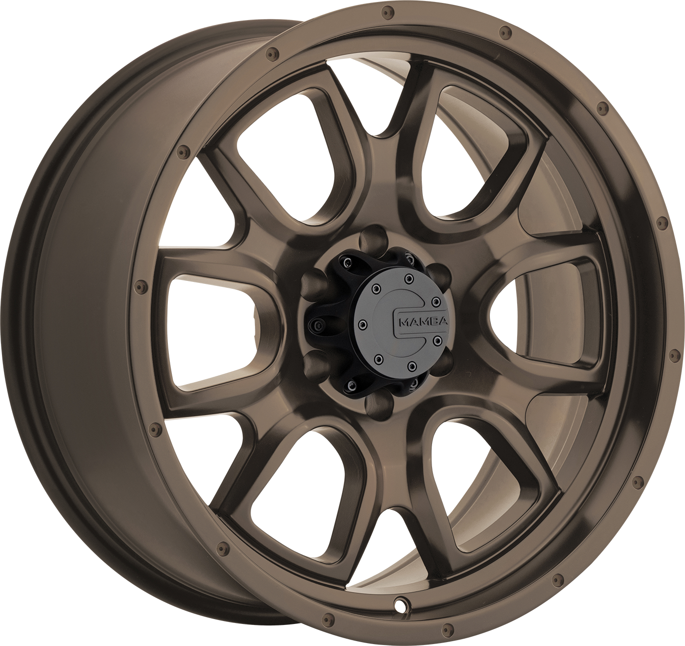 Mamba M19 Bronze w/ Drilled Holes 18x9 -12 6x139.7mm 106.1mm